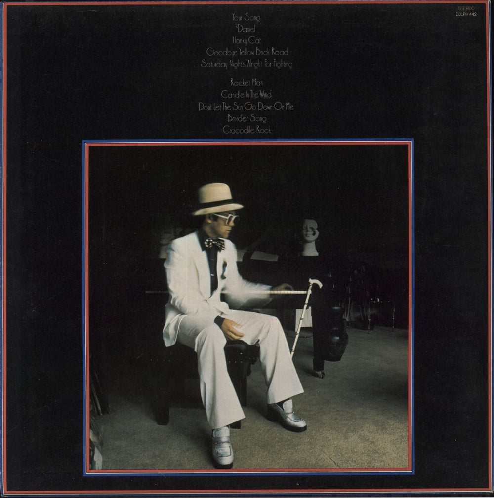 Elton John Greatest Hits - Green with Red Flecks Vinyl UK vinyl LP album (LP record)