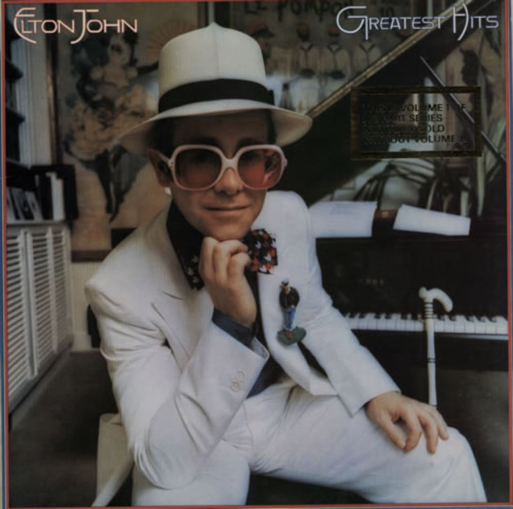 Elton John Greatest Hits Volumes I & II UK 2-LP vinyl record set (Double LP Album) DJLP1