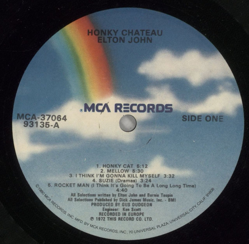 Elton John Honky Chateau US vinyl LP album (LP record) JOHLPHO298758