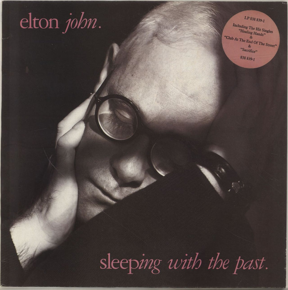 Elton John Sleeping With The Past - Hype sticker UK vinyl LP album (LP record) 838839-1