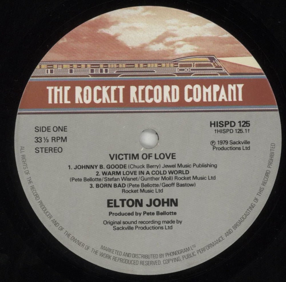 Elton John Victim Of Love UK vinyl LP album (LP record) JOHLPVI229280