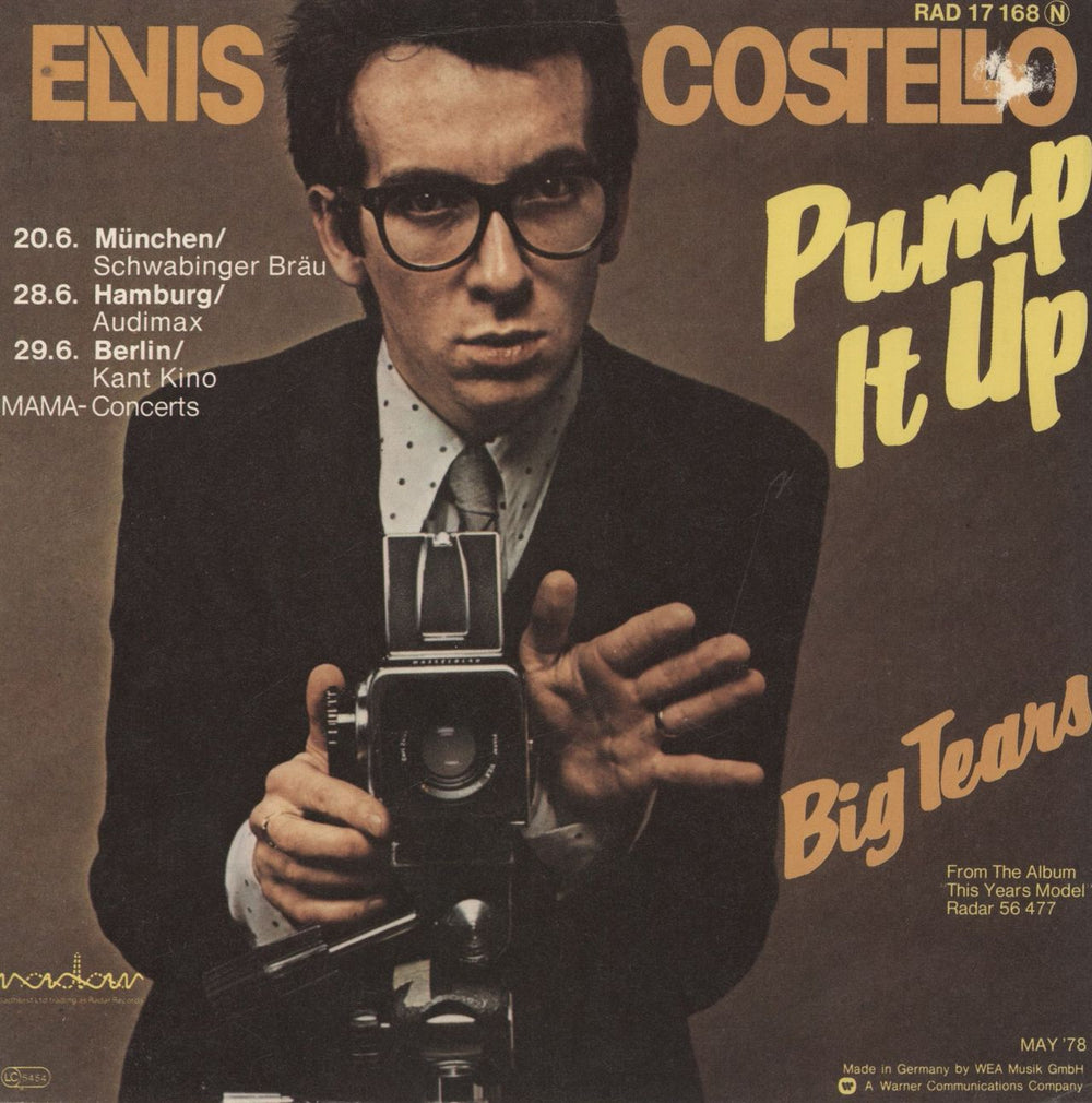 Elvis Costello Pump It Up German 7" vinyl single (7 inch record / 45)