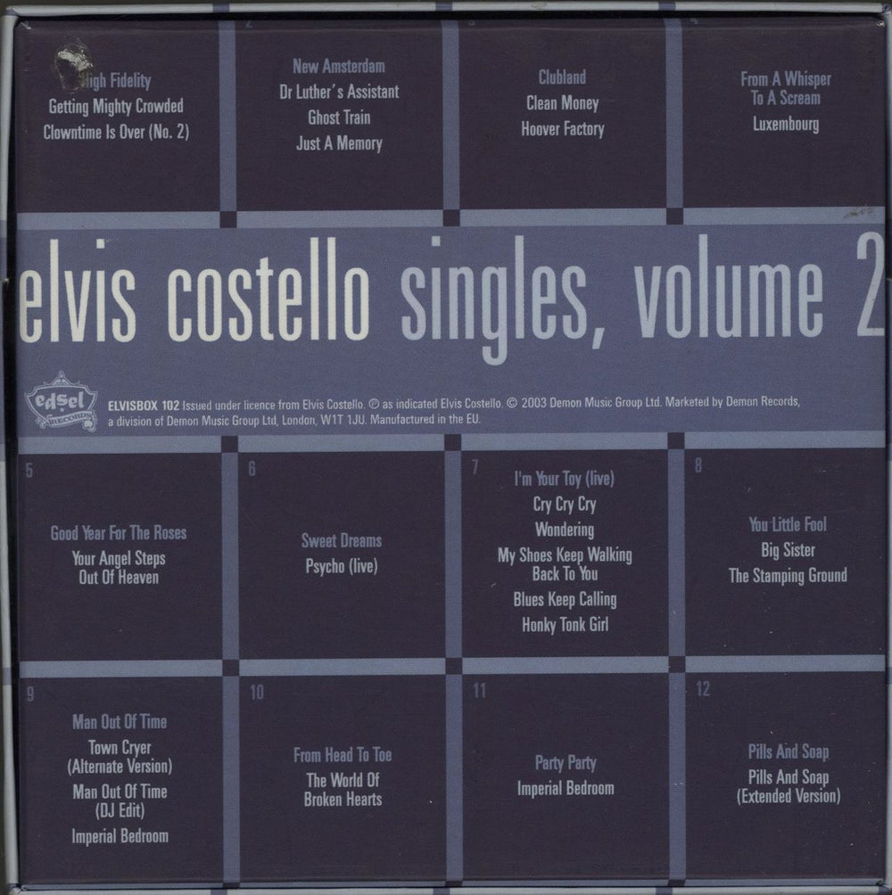 Elvis Costello Singles, Volume 2 - 12 x CD Single Box - EX UK CD Single Box Set COSCXSI686263