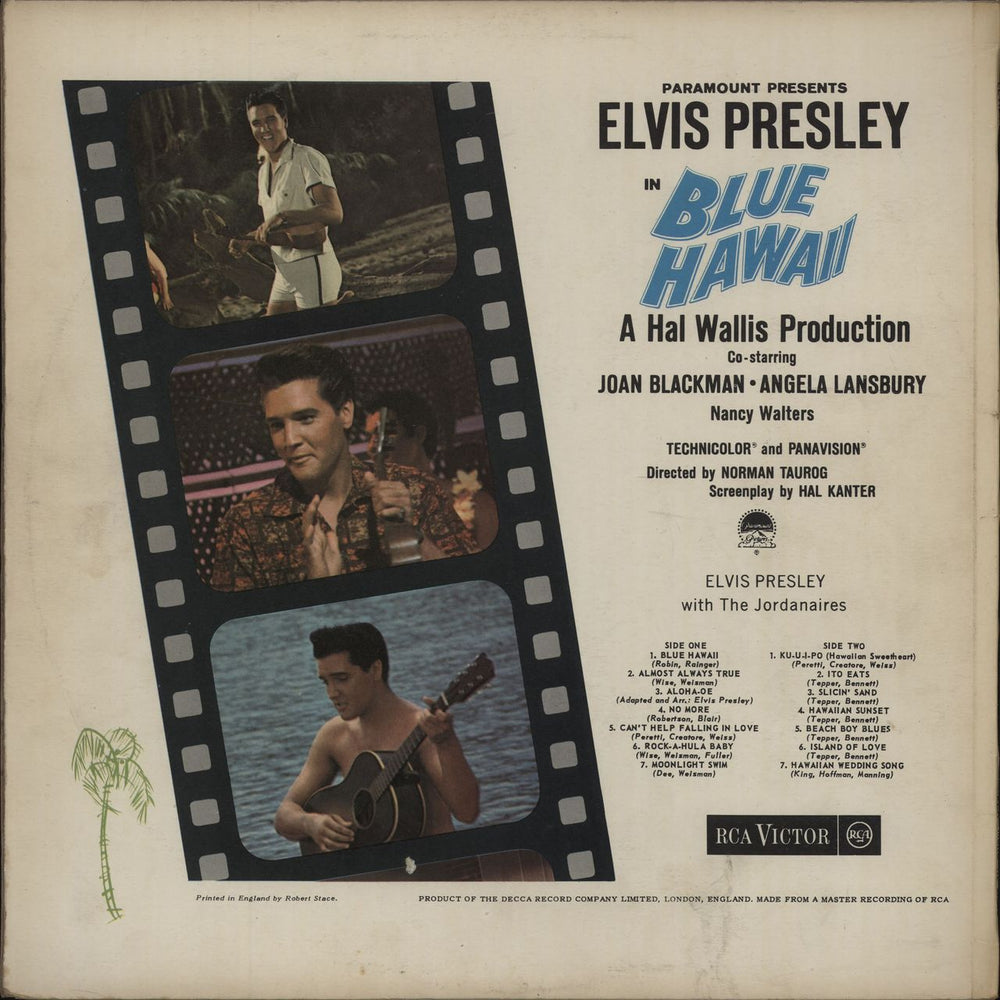 Elvis Presley Blue Hawaii - Red Spot UK vinyl LP album (LP record)