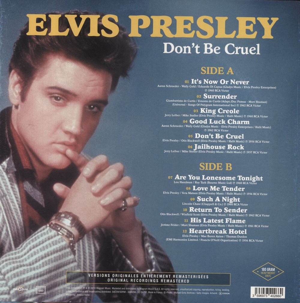 Elvis Presley Don't Be Cruel - 180g French vinyl LP album (LP record) 3596973402660