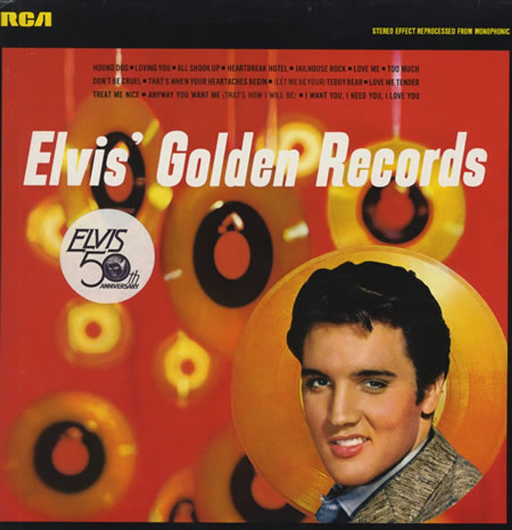 Elvis Presley Elvis' Golden Records UK vinyl LP album (LP record) NL81707