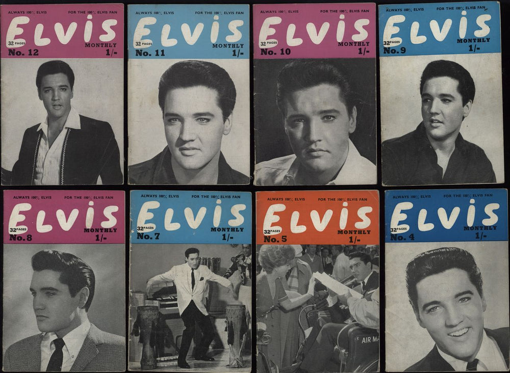 Elvis Presley Elvis Monthly - 4th Year - 12 Issues UK magazine ELVMAEL752669
