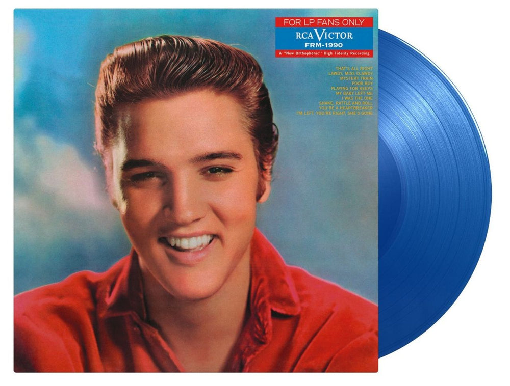 Elvis Presley For LP Fans Only - Translucent Blue Vinyl 180 Gram UK vinyl LP album (LP record) MOVLP3392