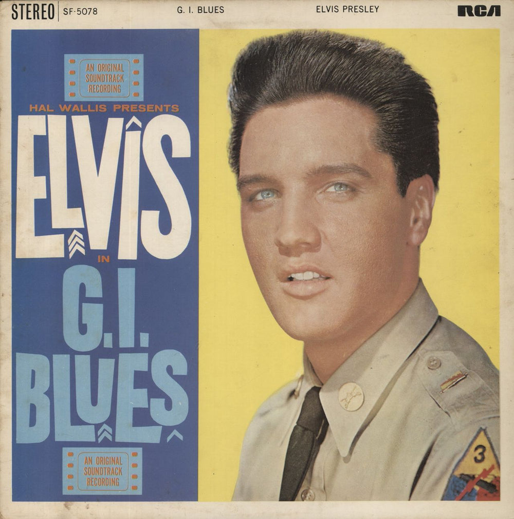 Elvis Presley G.I. Blues UK vinyl LP album (LP record) SF-5078