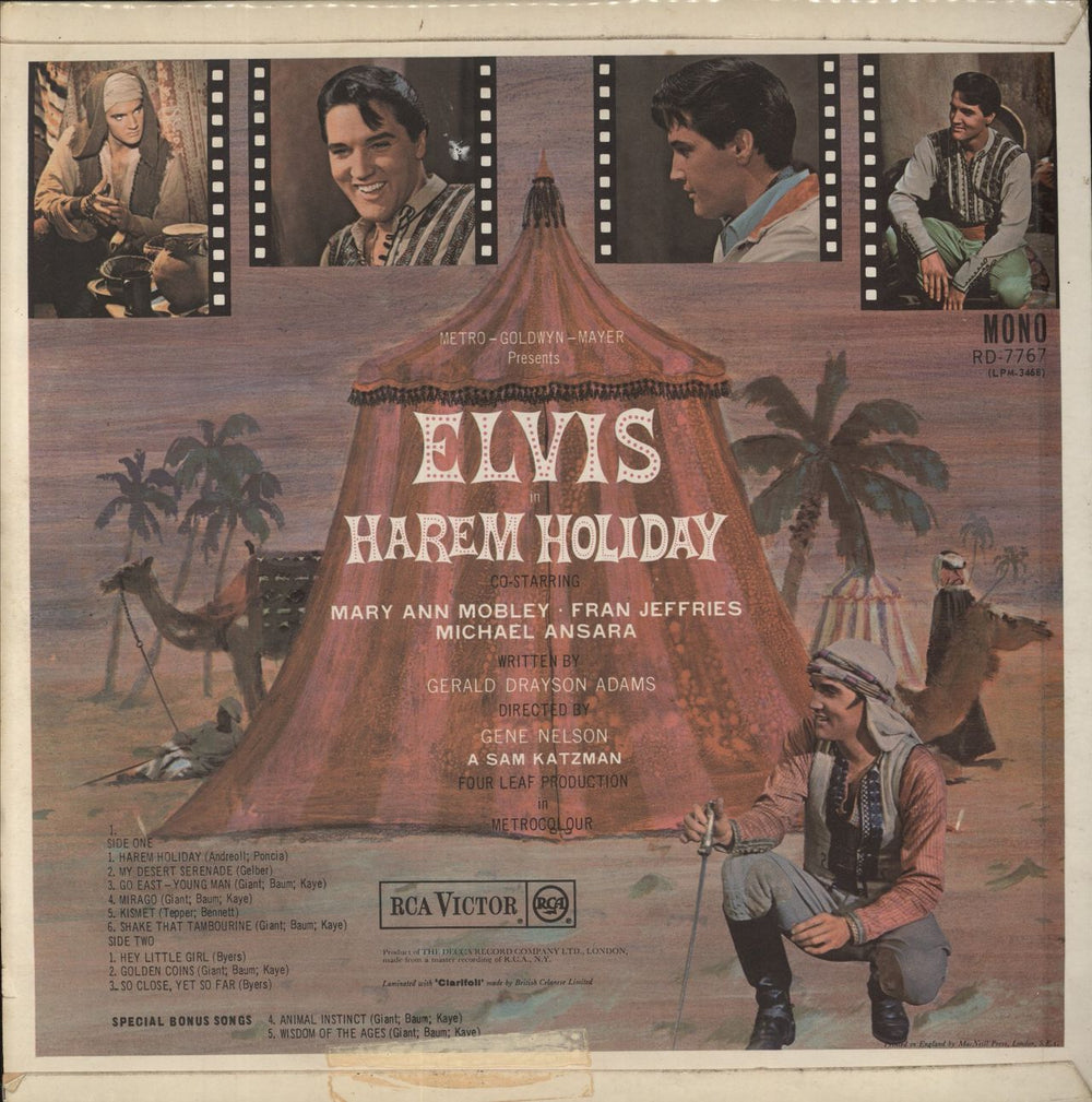 Elvis Presley Harem Holiday - 1st - VG UK vinyl LP album (LP record)