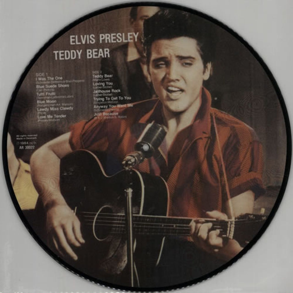 Elvis Presley Hound Dog Danish picture disc LP (vinyl picture disc album) ELVPDHO44069