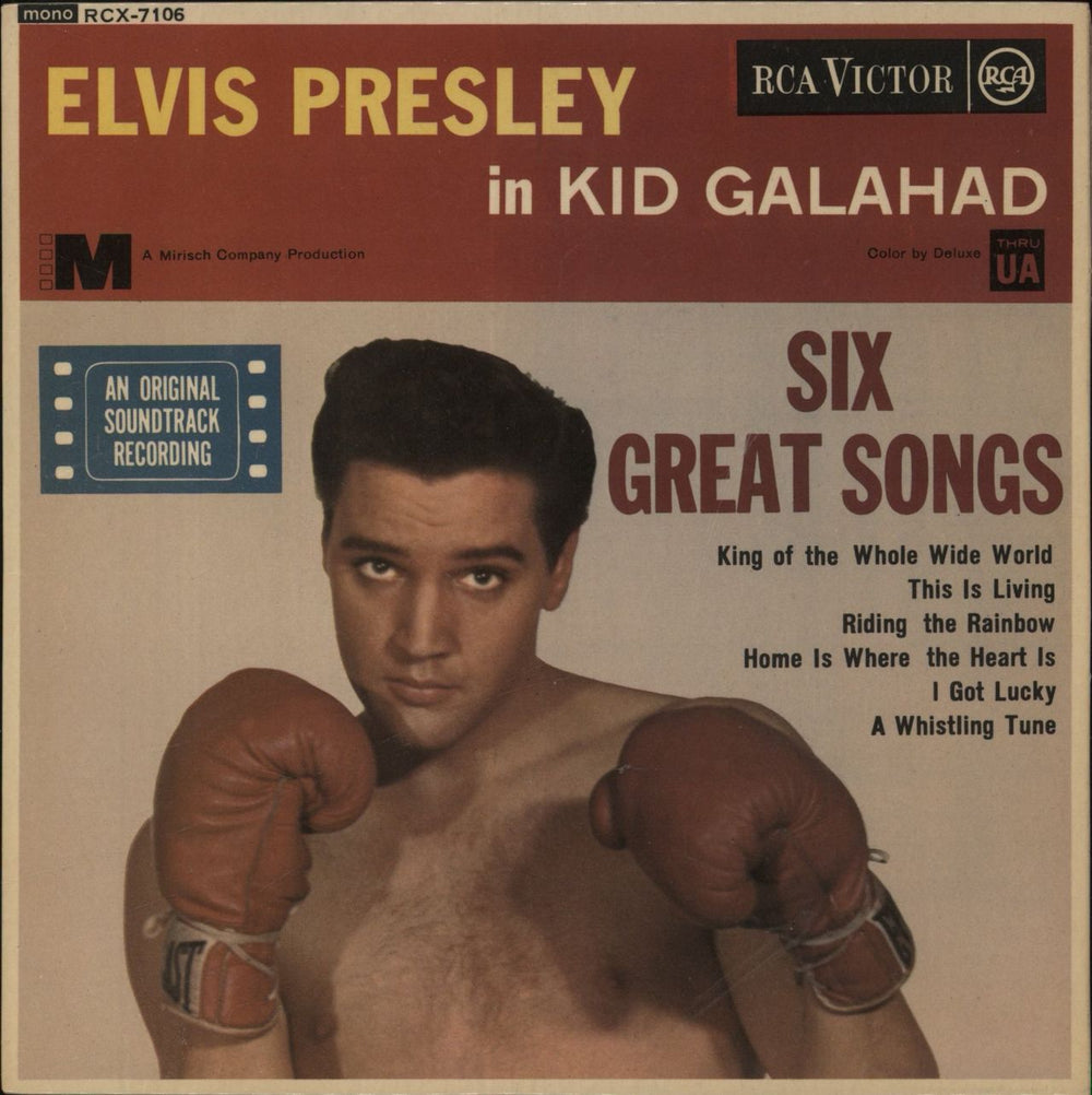 Elvis Presley Kid Galahad EP - 1st - EX UK 7" vinyl single (7 inch record / 45) RCX-7106