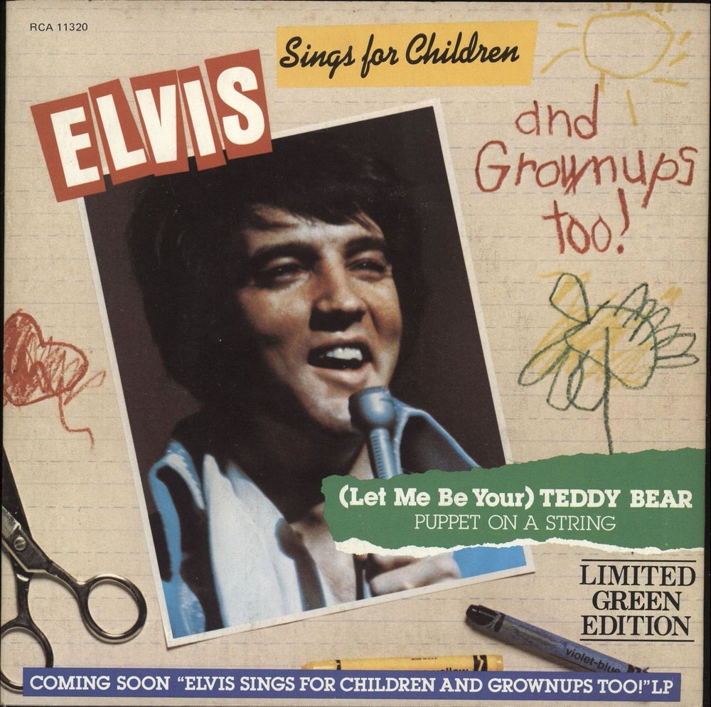 Elvis Presley (Let Me Be Your) Teddy Bear - Green Canadian 7" vinyl single (7 inch record / 45) RCA11320