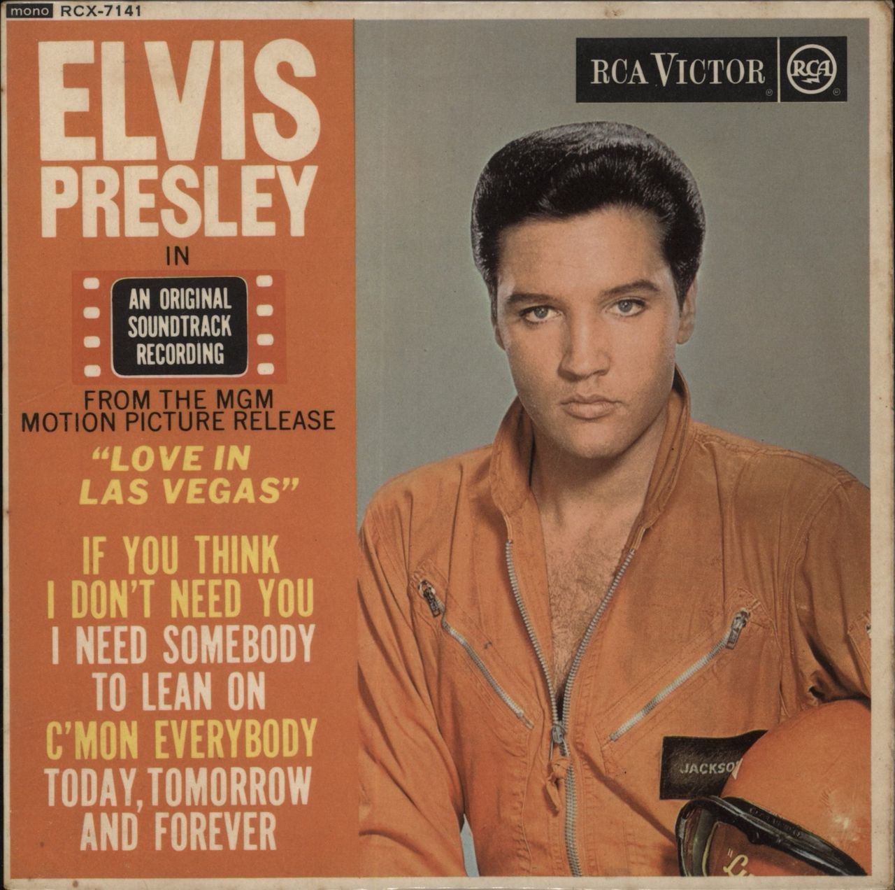 Elvis Presley Love In Las Vegas E.P. - Silver Spot UK 7