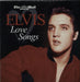 Elvis Presley Love Songs UK Promo CD album (CDLP) UPLVSNG001