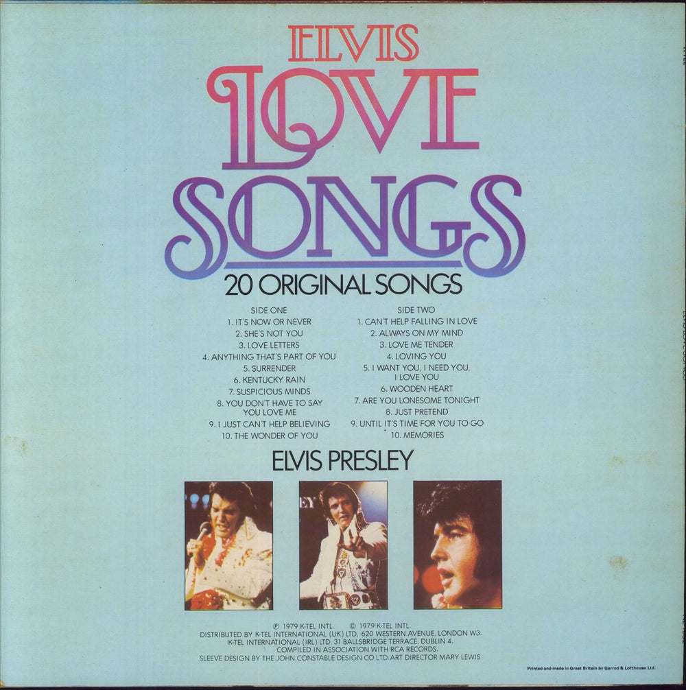 Elvis Presley Love Songs UK vinyl LP album (LP record)