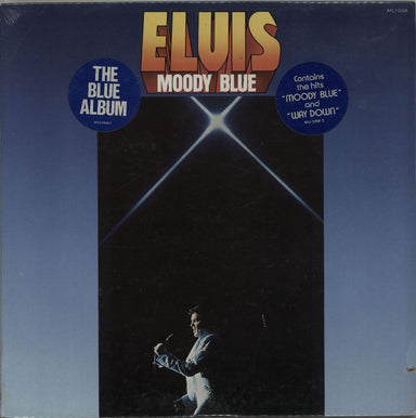 Elvis Presley Moody Blue - Blue Vinyl - Sealed US vinyl LP album (LP record) AFL1-2428