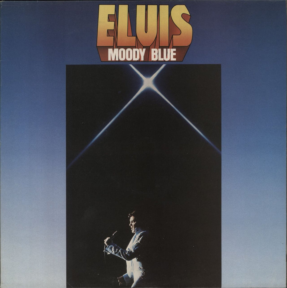 Elvis Presley Moody Blue UK vinyl LP album (LP record) PL12428