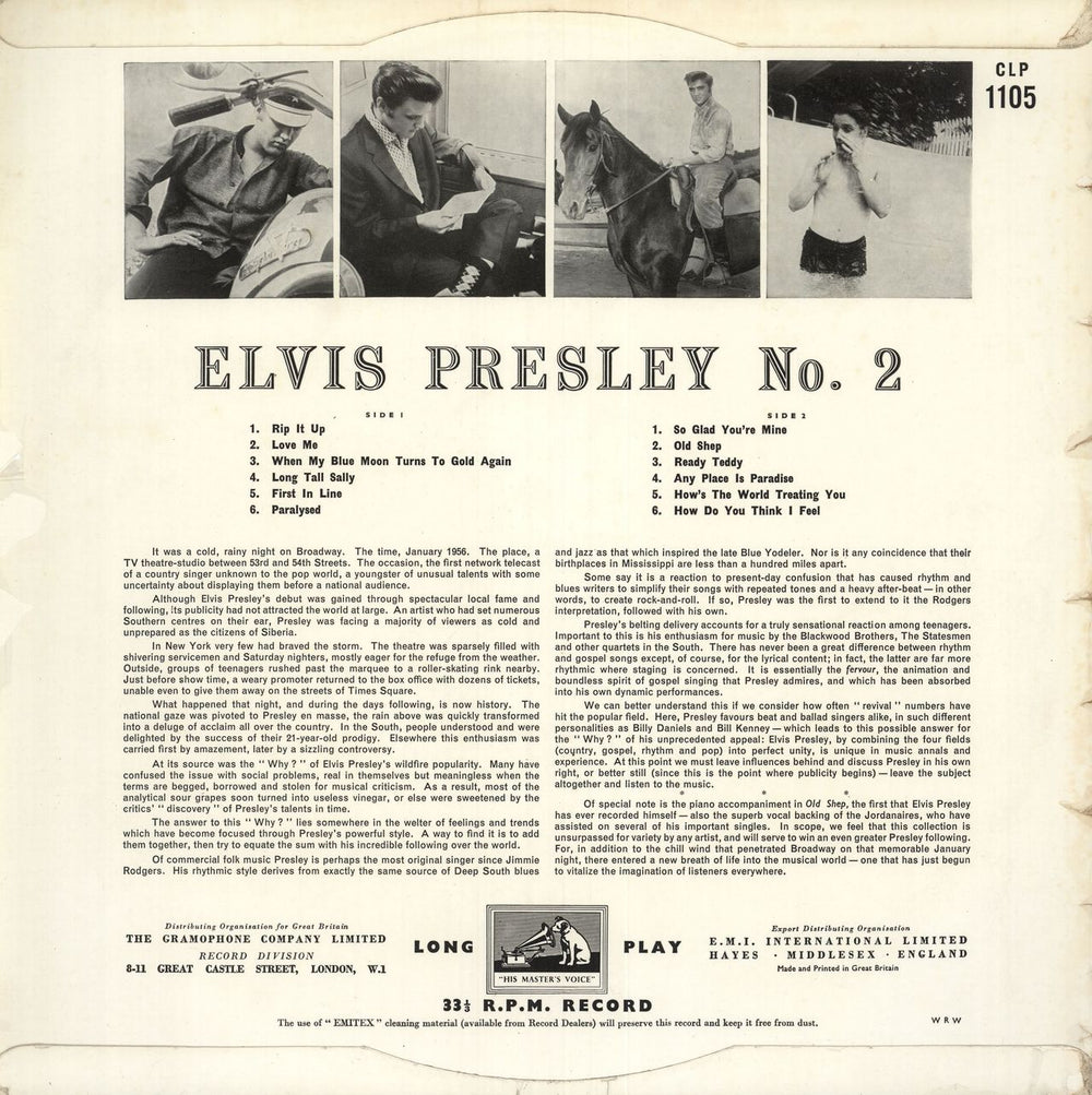 Elvis Presley Rock 'n' Roll No. 2 - VG UK vinyl LP album (LP record)