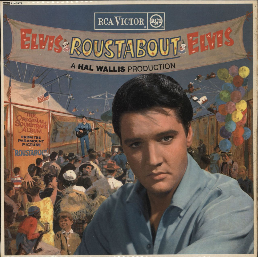 Elvis Presley Roustabout - 1st UK vinyl LP album (LP record) RD-7678