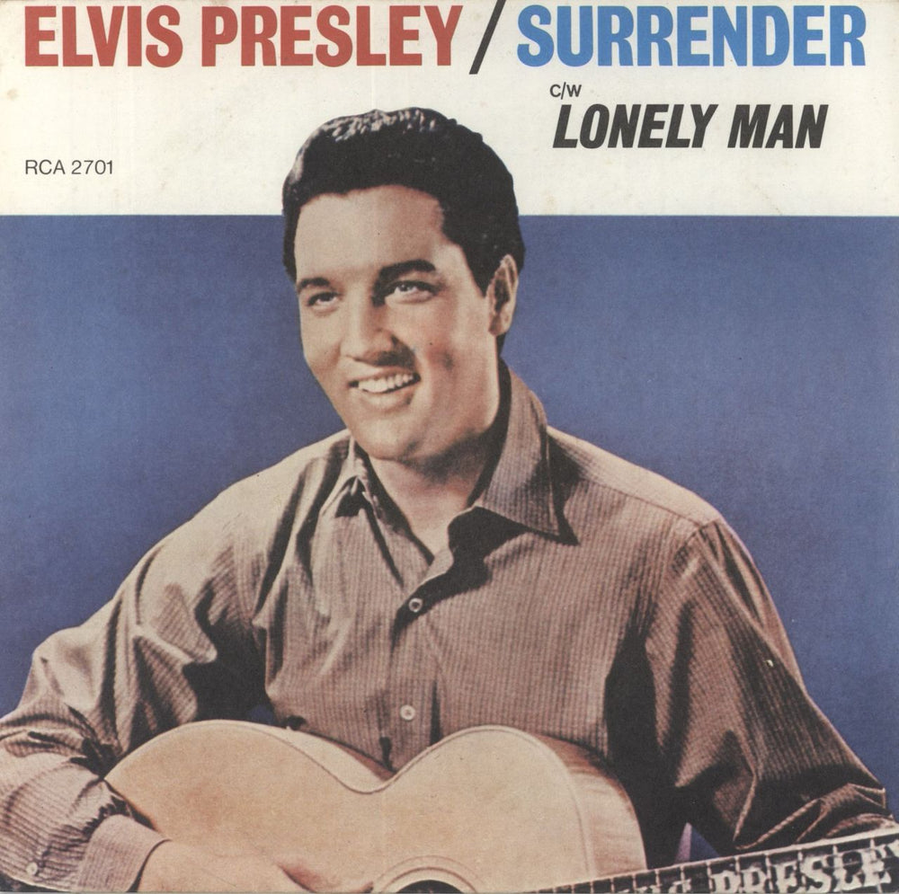 Elvis Presley Surrender - Wide Canadian 7" vinyl single (7 inch record / 45) RCA2701
