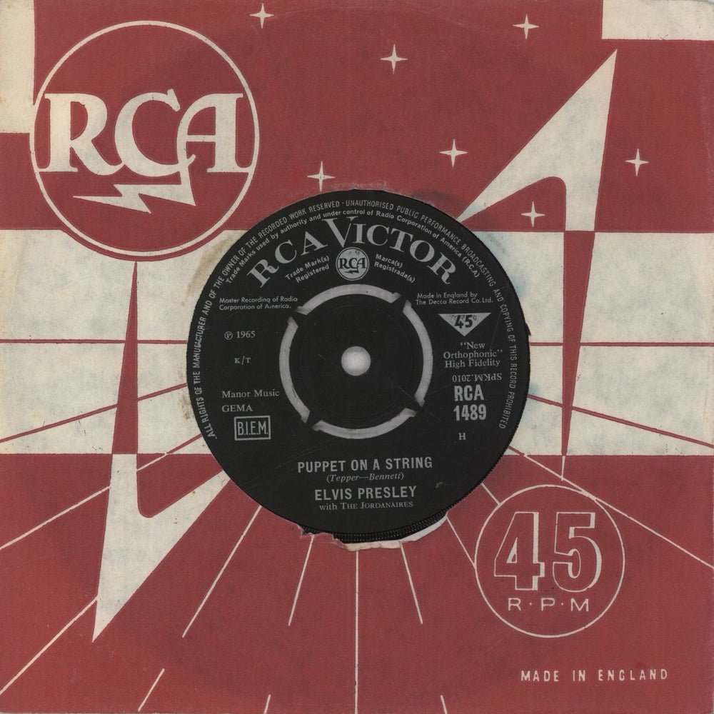 Elvis Presley Tell Me Why UK 7" vinyl single (7 inch record / 45)