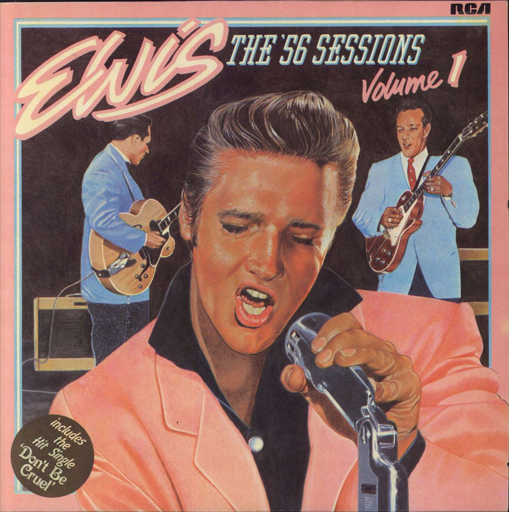 Elvis Presley The '56 Sessions Volume 1 - stickered p/s UK vinyl LP album (LP record) PL42101