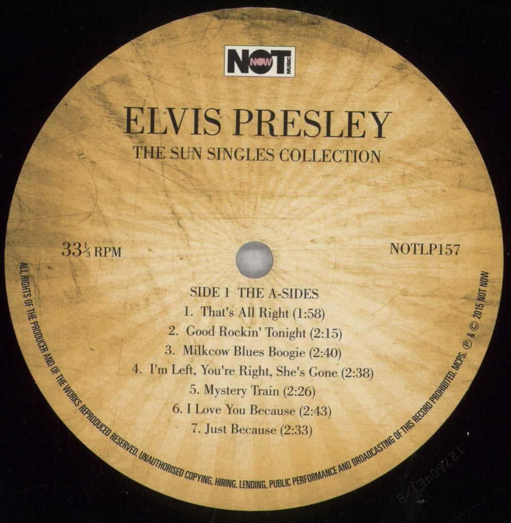 Elvis Presley The Sun Singles Collection UK vinyl LP album (LP record) ELVLPTH844051