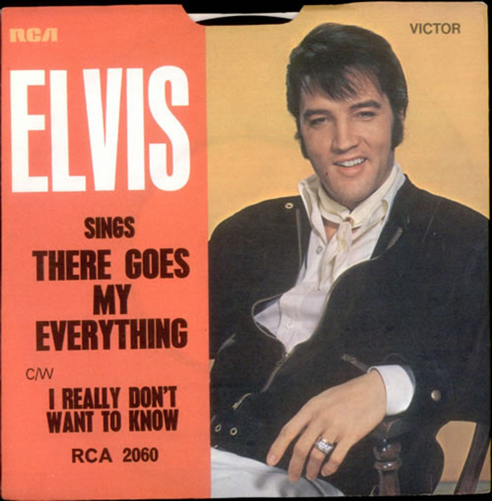 Elvis Presley There Goes My Everything - Picture Sleeve UK 7" vinyl single (7 inch record / 45) RCA2060