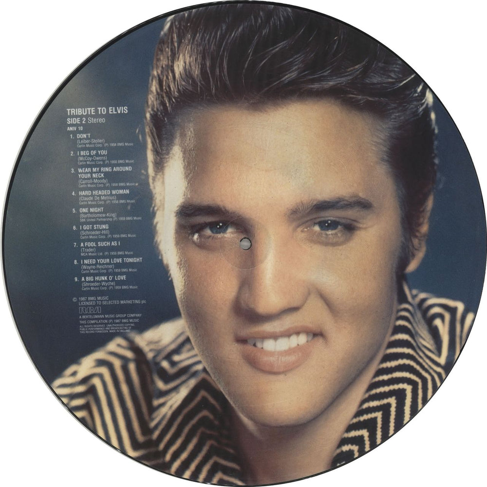 Elvis Presley Tribute To Elvis UK picture disc LP (vinyl picture disc album) ELVPDTR377726