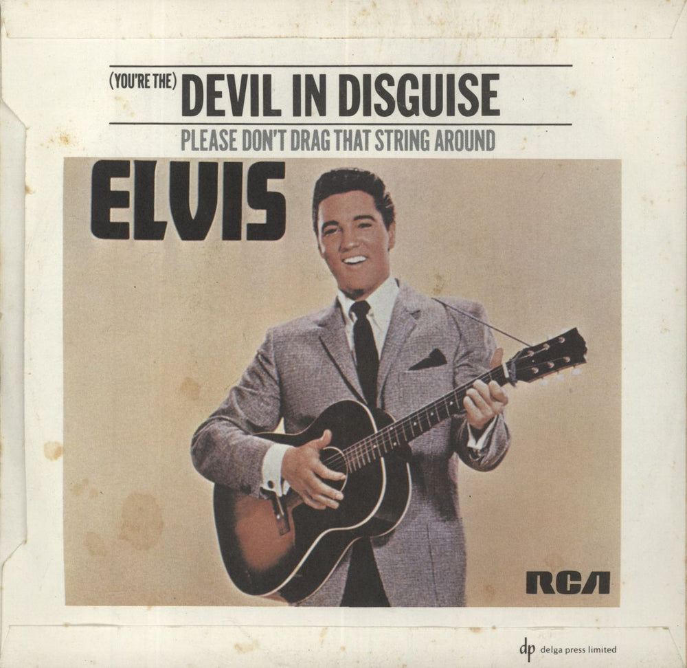 Elvis Presley [You're The] Devil In Disguise - Wide UK 7" vinyl single (7 inch record / 45)