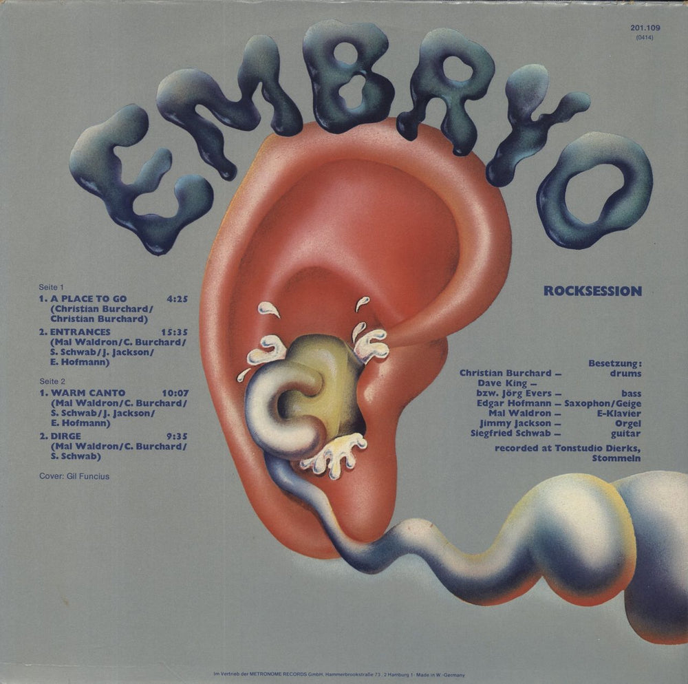 Embryo Rocksession German vinyl LP album (LP record)