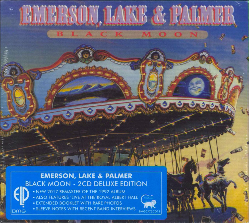 Emerson Lake & Palmer Black Moon: Deluxe Edition - Sealed UK 2 CD album set (Double CD) BMGCAT2CD11