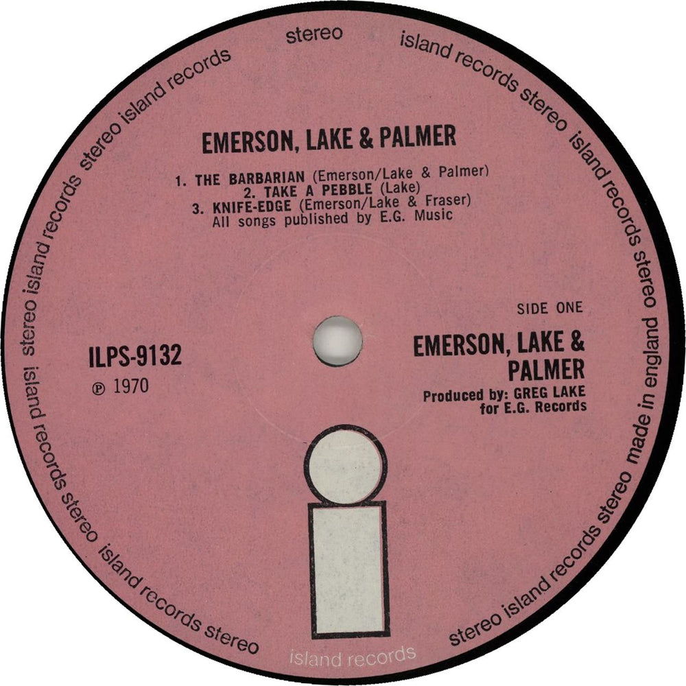 Emerson Lake & Palmer Emerson Lake & Palmer - 1st UK vinyl LP album (LP record) ELPLPEM540695