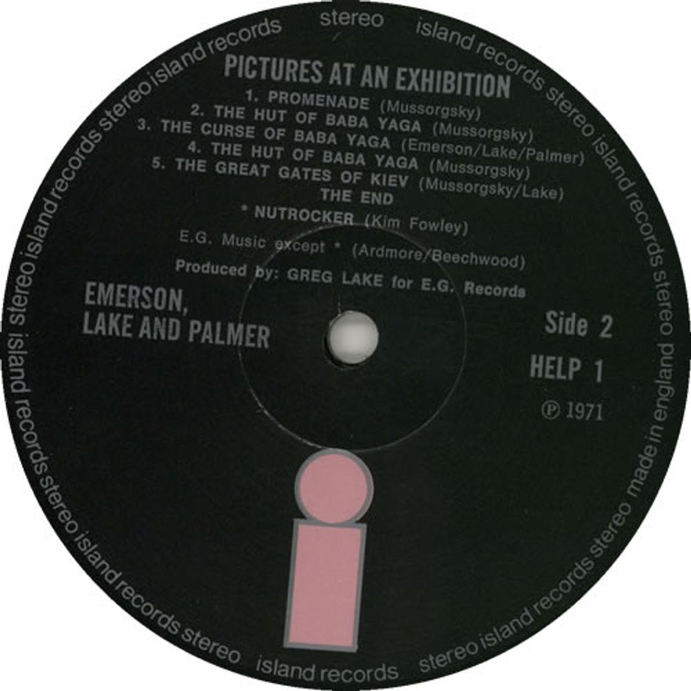 Emerson Lake & Palmer Pictures At An Exhibition - 1st - EX UK vinyl LP album (LP record) ELPLPPI132239