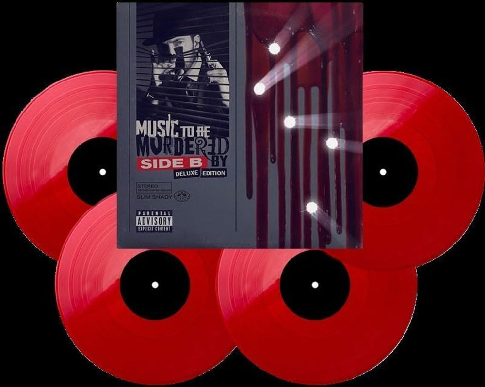 Eminem Music To Be Murdered By [Side B] - Red Vinyl + Alt. Sleeve - Sealed US 4-LP vinyl album record set INE4LMU833635