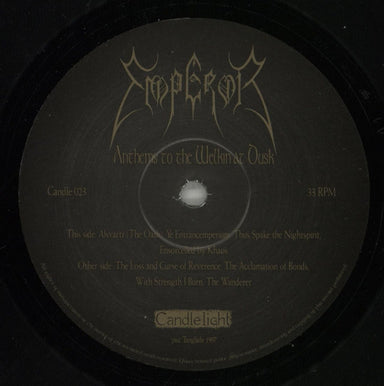 Emperor Anthems To The Welkin At Dusk UK vinyl LP album (LP record) 2PQLPAN881773