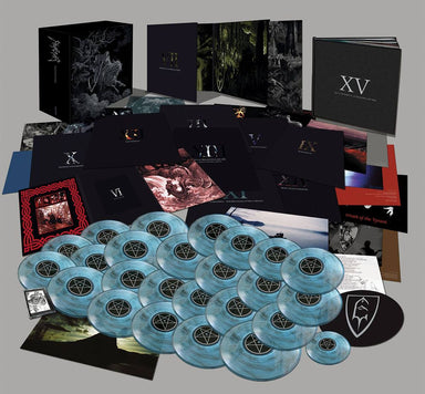 Emperor The Complete Works - Blue with Black Marble Vinyl Finnish Vinyl Box Set BLOOD-100