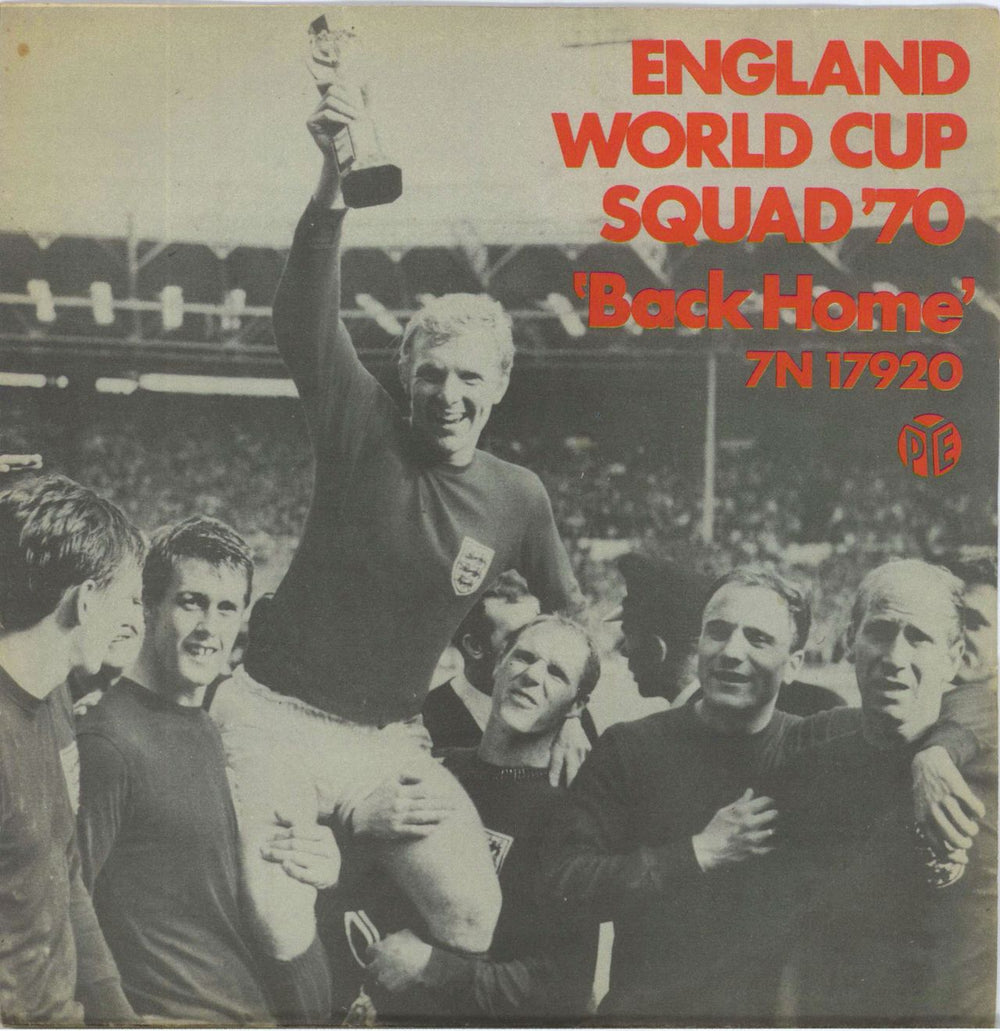 England Football Squad Back Home - Football Label - 4pr - P/S UK 7" vinyl single (7 inch record / 45) 7N17920