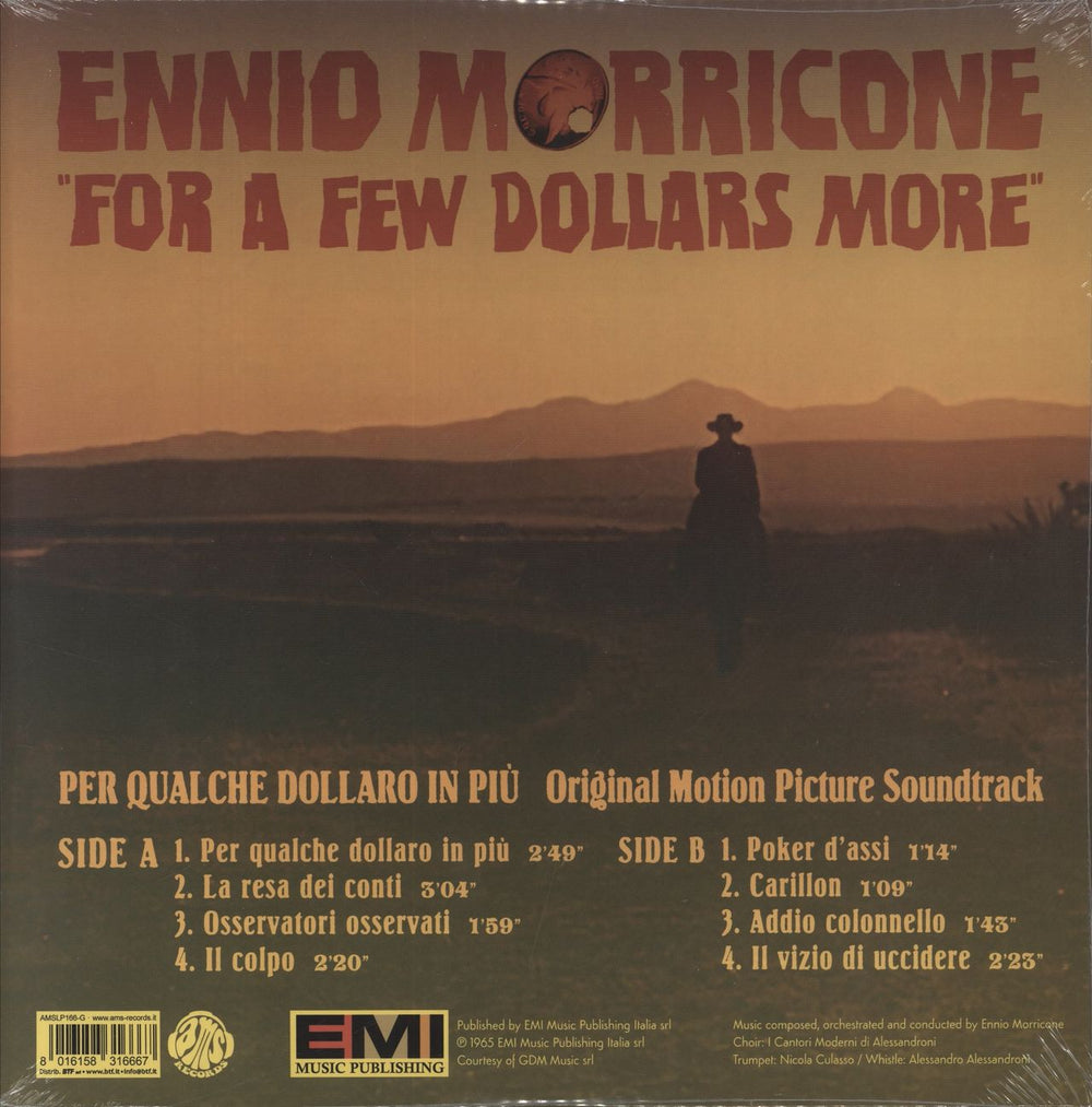 Ennio Morricone For A Few Dollars More - Cactus Green - Sealed Italian vinyl LP album (LP record) 8016158316667