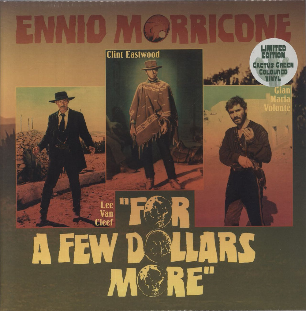 Ennio Morricone For A Few Dollars More - Cactus Green - Sealed Italian vinyl LP album (LP record) AMSLP166