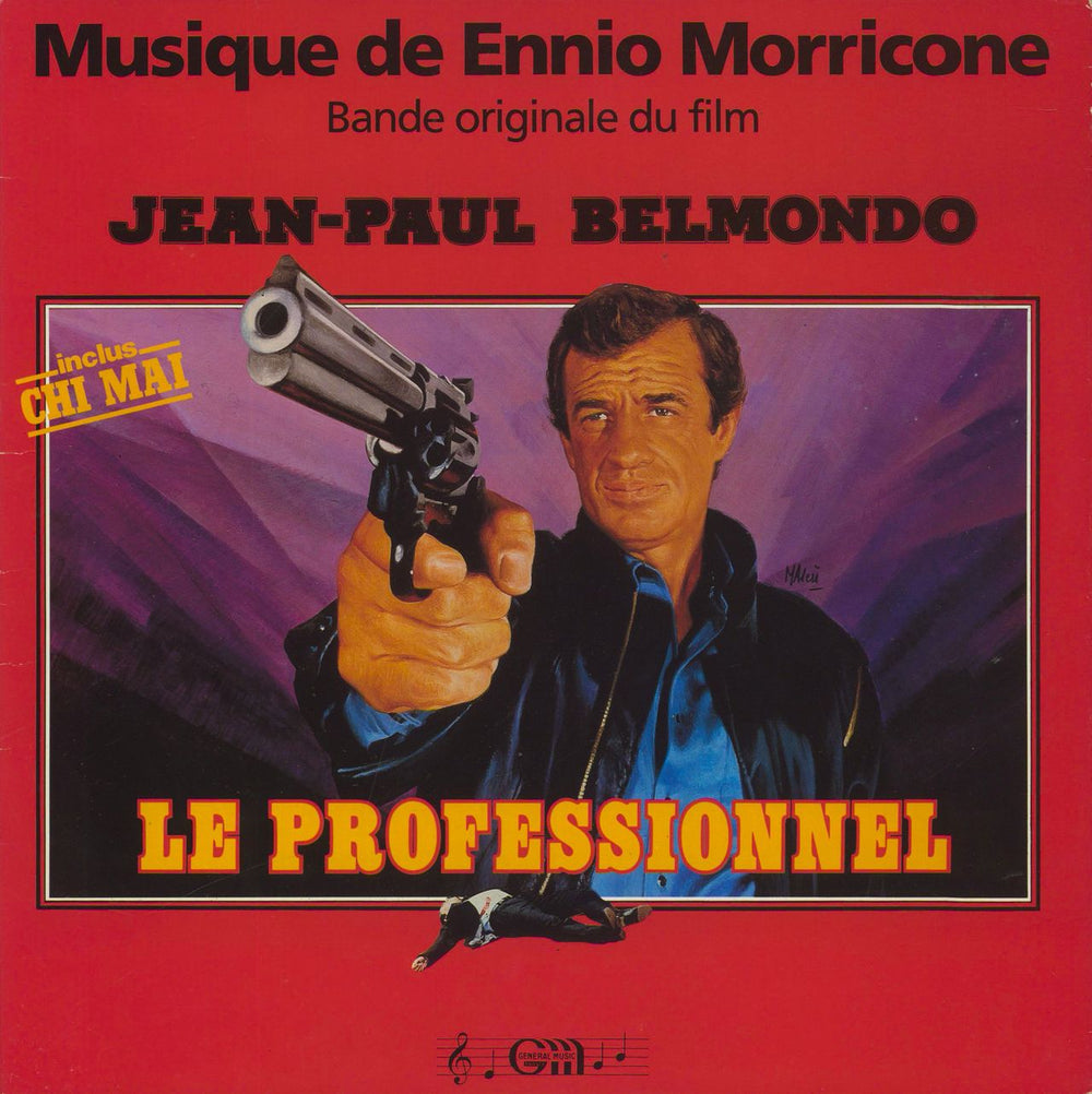 Ennio Morricone Le Professionnel French vinyl LP album (LP record) 803026