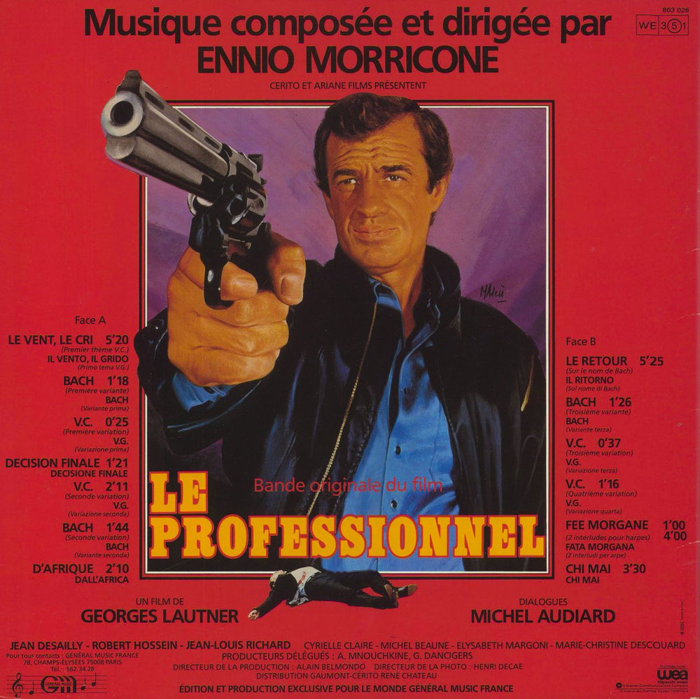 Ennio Morricone Le Professionnel French vinyl LP album (LP record)