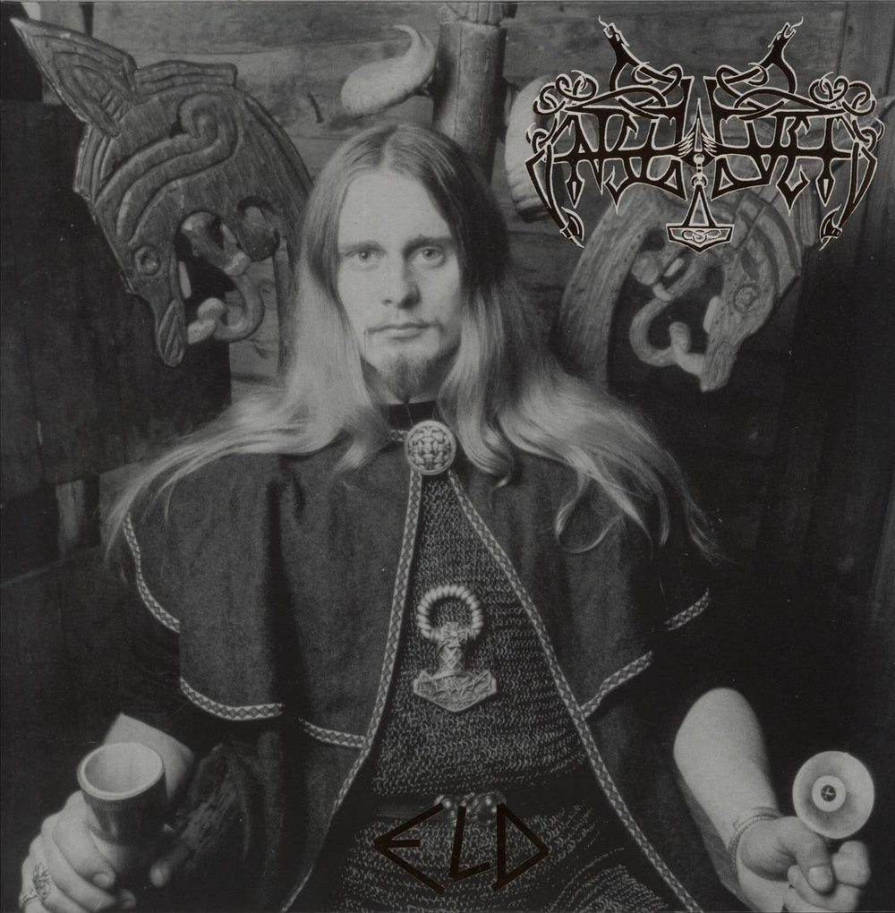 Enslaved Eld - 180g Beer & Black Marble Vinyl UK 2-LP vinyl record set (Double LP Album) OPLP053