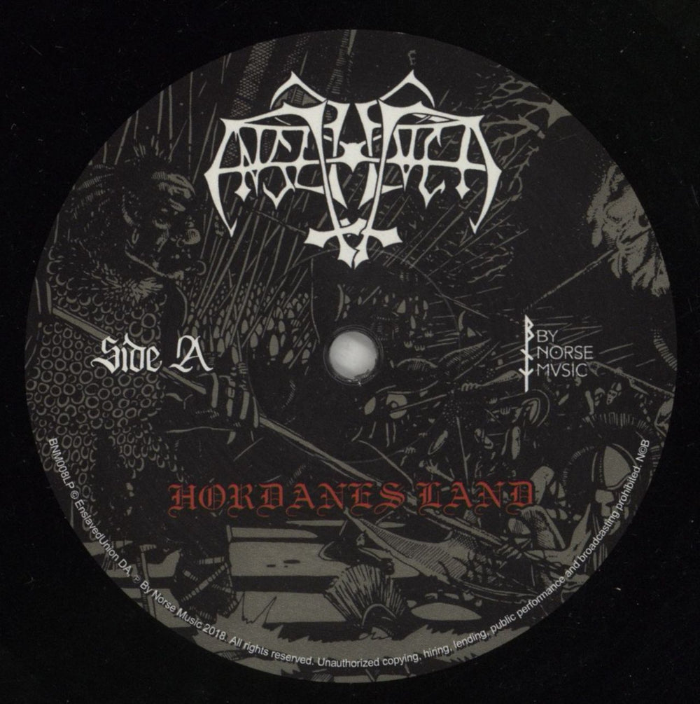Enslaved Hordanes Land UK vinyl LP album (LP record) H38LPHO868441