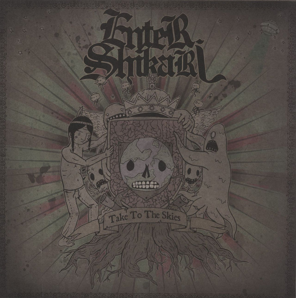 Enter Shikari Take To The Skies - Pink With Berry Splatter Vinyl UK 2-LP vinyl record set (Double LP Album) LPAMBR001