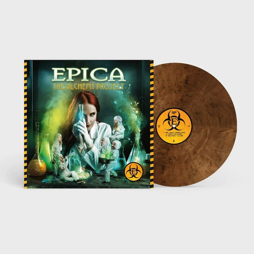 Epica The Alchemy Project - Clear with Red Marbled Vinyl - Sealed UK 12" vinyl single (12 inch record / Maxi-single) AFR0064V