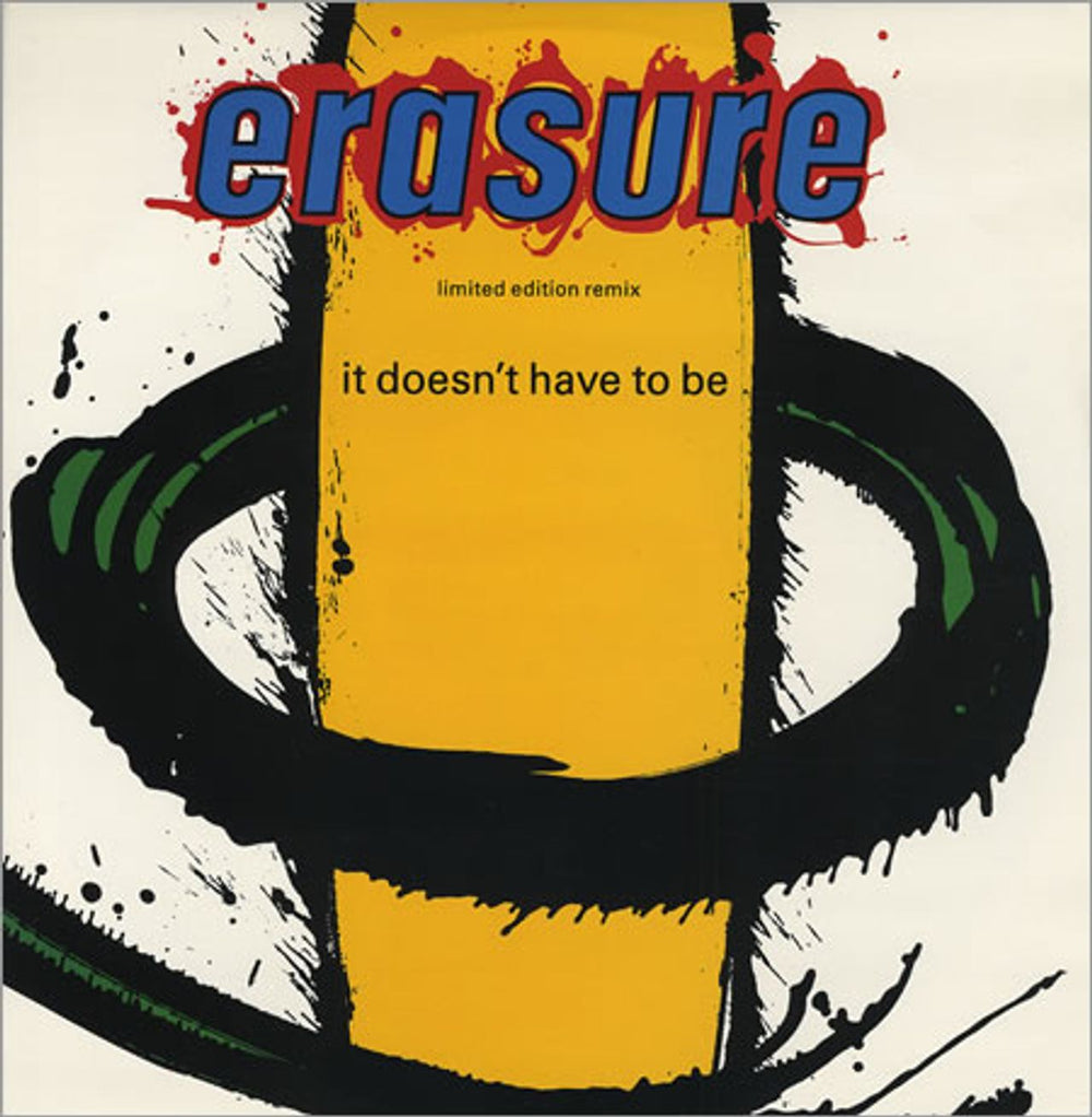 Erasure It Doesn't Have To Be - Cement Mix UK 12" vinyl single (12 inch record / Maxi-single) L12MUTE56