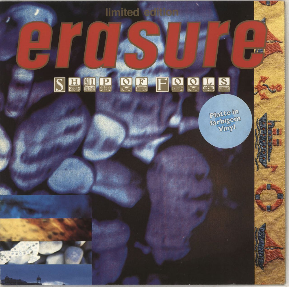 Erasure Ship Of Fools - Purple Swirl Vinyl German 12" vinyl single (12 inch record / Maxi-single) INT126.879