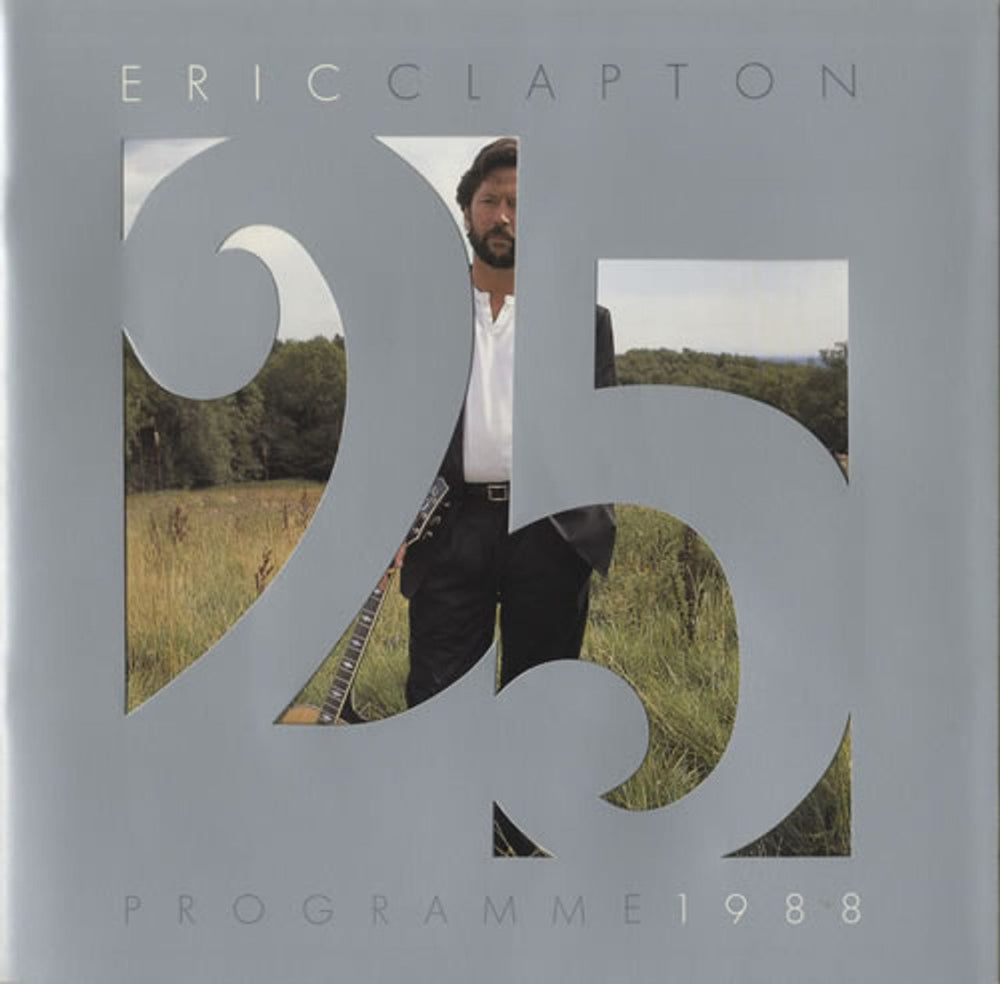 Eric Clapton 25 Years + ticket stub UK tour programme TOUR PROGRAMME + TICKET